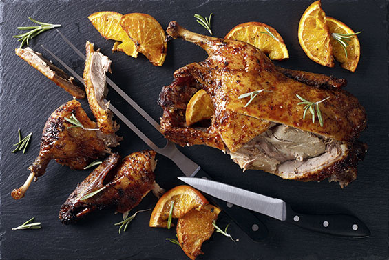 Ente to Go im Restaurant Rokoko